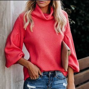 Flurries of Fun Cowl Neck sweater